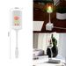 Veilleuse LED USB style vintage avec ampoules à filament décoratives - Intensité variable, économe en énergie, portable pour chambre, crèche, bureau_voghion.com