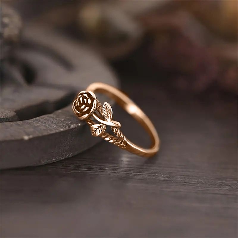 Cao Shifeng Made 3D Rose Classic Fine Ring, And Charming Index Finger Ring_voghion.com