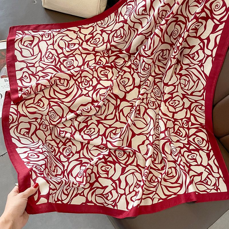 Foulards carrés d'automne et d'hiver, protection du cou de style occidental, décoration de tour de cou à la mode, cravate, comme un mouton_voghion.com