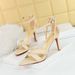 927-A6 Fashion Hollow Open Toe Cross Strap Summer High Heel Women's Shoes with Sandals_voghion.com