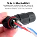 2 pièces IP68 connecteur étanche 500V 20A 2/3/4/5Pin Type de vis électrique connecteur de câble d'alimentation boîte de jonction pour lumière LED extérieure_voghion.com