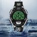 Orologio sportivo luminoso multifunzione elettronico impermeabile con allarme per studenti, moda maschile_voghion.com