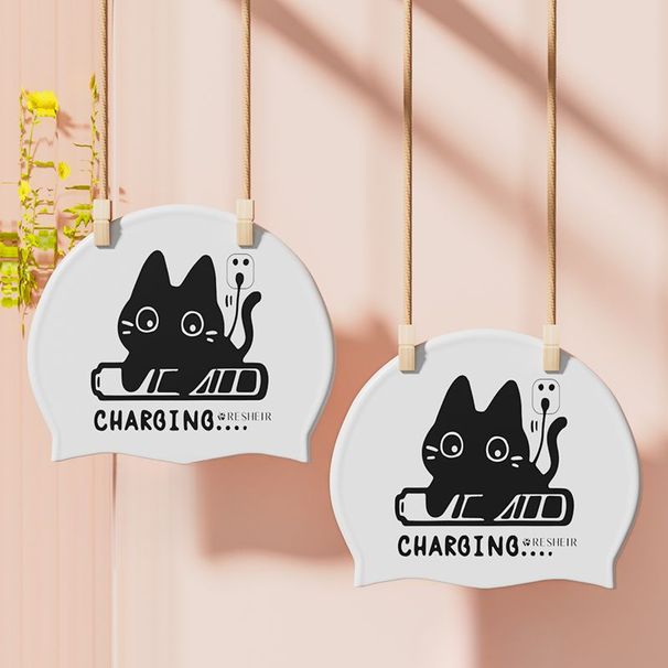 Kappe für Männer und Frauen, Silikon, nicht einschnürend, langes Haar, bequem, wasserdicht, Ohrenschutz, großer Kopf für Erwachsene_voghion.com