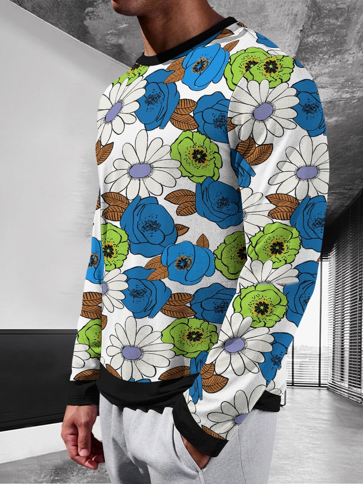 Magliette grafiche retrò da uomo, alla moda, con stampa 3D, casual, a maniche lunghe, primavera ed estate, eleganti e comode, streetwear_voghion.com