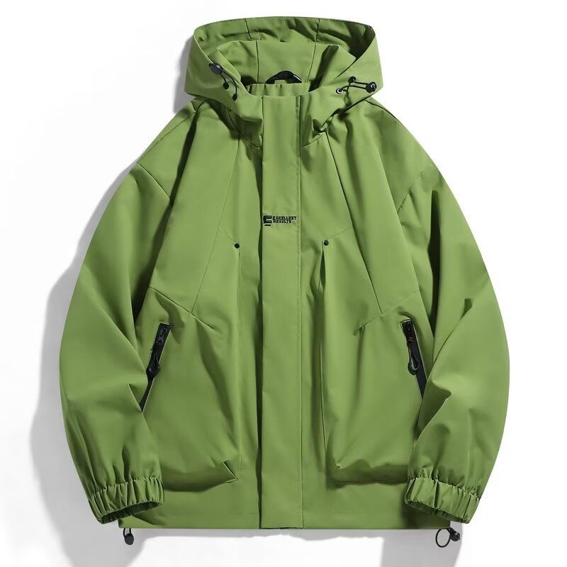 Stormtrooper Hooded Workwear Jacket, Casual Windproof Waterproof Loose Jacket, Men's Versatile Sports Jacket_voghion.com