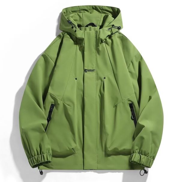 Stormtrooper Hooded Workwear Jacket, Casual Windproof Waterproof Loose Jacket, Men's Versatile Sports Jacket_voghion.com