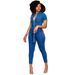 Women's fashion sexy fashion denim romper_voghion.com