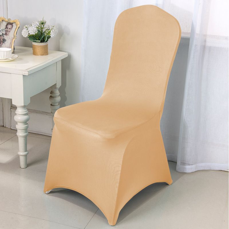 Wholesale high-end dining chair cover wedding party decoration all-inclusive one-piece spandex white chair cover stretch chair cover_voghion.com