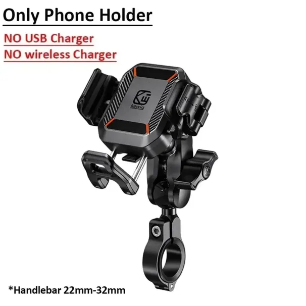 15W Wireless Charger Mount And 36W USB C Fast Charging Port, Motorcycle Bicycle Phone Holder_voghion.com