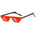 New Mosaic Glasses Anime My World Personalized Pixel Sunglasses_voghion.com