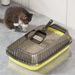 for Kittens Small Size Milk Kitten Special Semi-Enclosed Shallow Mouth Low Entry Litter Box Cat Toilet_voghion.com