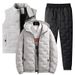"Men's Winter 3-Piece Set – Thickened Hooded Jacket With Matching Pants (Windproof, Multi-Color, Sizes M-5XL)"_voghion.com