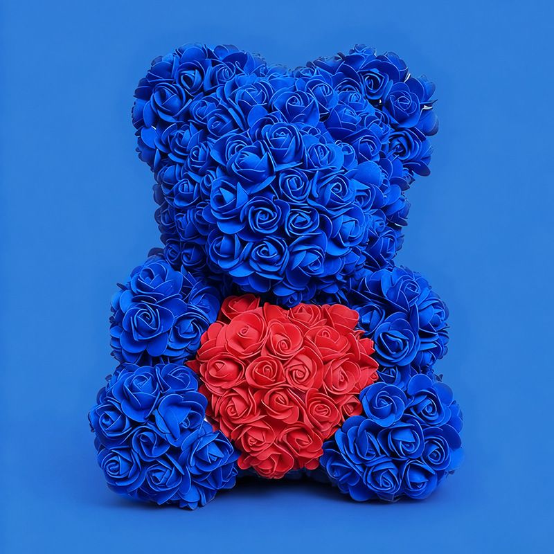 Weihnachtsgeschenke: Konservierter Rosenbär, Valentinstagsgeschenk für die Freundin, Geburtstagsgeschenk, Blumenstrauß, kreative Puppengeschenk_voghion.com