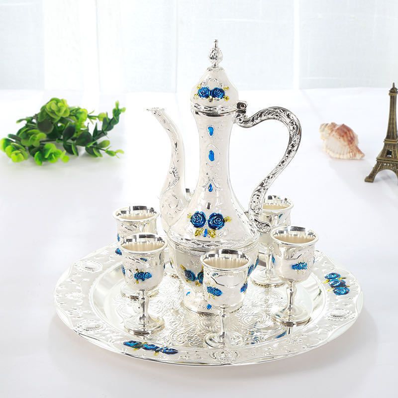 Wohnmöbel Neuer kleiner modischer Pflaumenblüten-Weinspender, Trinkutensilien für den Haushalt, einfaches kommerzielles Ablenkungsgeschirr, leichtes Geschirr_voghion.com