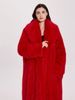 Size, Women's Winter White Plus Size Fur Coat - Long, Solid Color Oversized Autumn/Winter Jacket_voghion.com