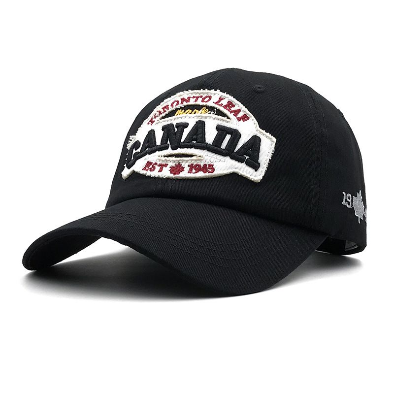 Foreign Trade Pure Cotton Soft Top Embroidery Letters Baseball Cap Patch Cloth Outdoor Sunshade Cap_voghion.com