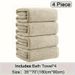 4-piece Set Of Oversized Bath Towels, 35 Inch X 70 Inch Oversized Microfiber Absorbent XL Bath Towels, Ultra Soft Bathroom Towel Set, Quick Drying Plus Large Shower Towels Suitable For Family Hotels_voghion.com