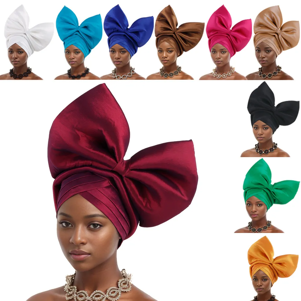 Hot Selling Headwear Wedding New Style Big Bow Headscarf Baotou Hat Xiyintemu_voghion.com
