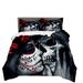 Skull Halloween three making bone duvet set, four piece bedding set_voghion.com
