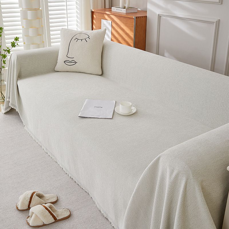 Simple Modern Solid Color Sofa Towel Universal Sofa Cover Cloth For All Seasons All Inclusive One Piece Anti Cat Scratching Sofa Cover Blanket_voghion.com