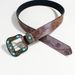 Bohemian Western Turquoise Belt For Women - Vintage Cowgirl Leather Waistband With Silver Conchos_voghion.com