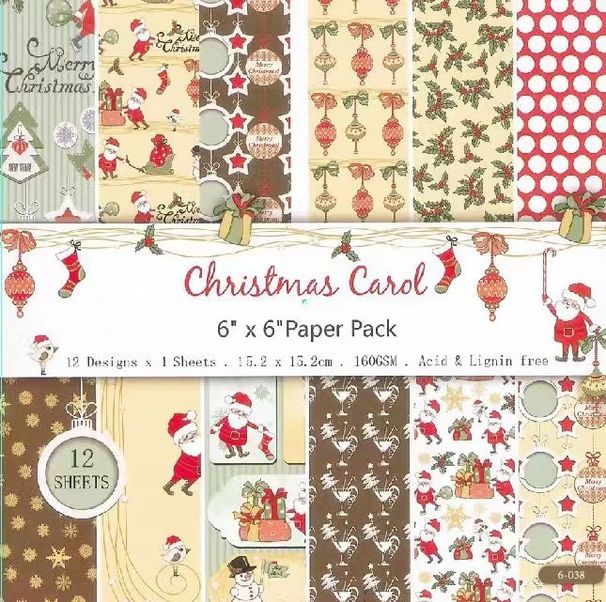 Papel de fondo para cuenta de mano de mayor venta transfronteriza, álbum de fotos de bricolaje de 6 pulgadas, papel de fondo de un solo lado, 12 figuras * 1/juego de tarjetas_voghion.com