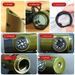 Outdoor Survival Gear 7-in-1 Whistle Multi-Function Portable Emergency Compass Magnifying Glass Flashlight Thermometer_voghion.com
