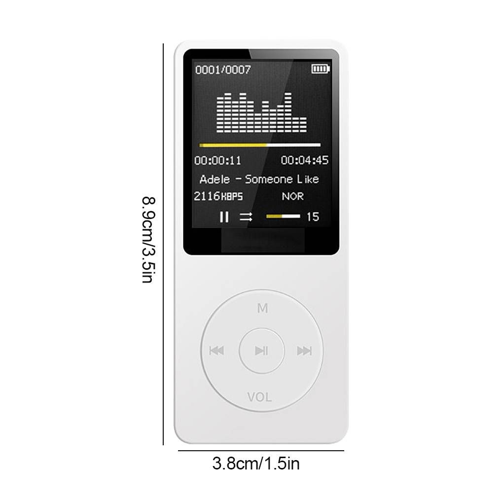 Bluetooth-compatible Music Lossless Portable FM Radio External Ultra-thin Student Sports Walkman MP3 Player Recorder_voghion.com