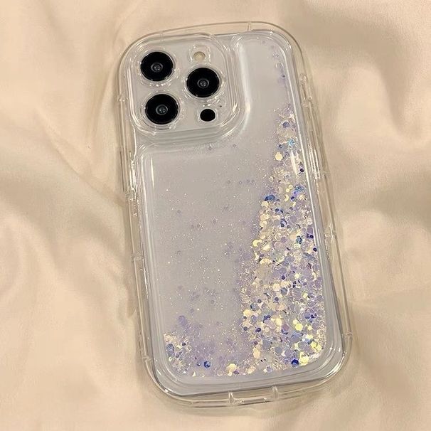 Coque Ins Style Liquid Sand pour iPhone 15 Pro Max, 14/13 Soap Case, iPhone 12 Transparent 11_voghion.com