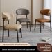 Modern Minimalist Backrest Leather Leisure Restaurant Horn Meeting Home Soft Cushion Dining Chair_voghion.com