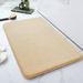 Solid Color Coral Fleece Bath Mat - Super Absorbent & Non-Slip Bathroom Rug (Thick, Easy To Clean, Quick-Dry)_voghion.com