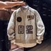 Embroidered Stand-up Collar Cotton Jacket Men's American Trend Couple Warm Labeling Baseball Jersey_voghion.com