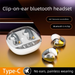 Spiel E-Sport Kabelloses binaurales Bluetooth-Headset Clip-Typ Nicht im Ohr Schmerzloses Tragen Mini Kleine Frische Jugendversion_voghion.com