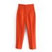 Women's trousers slimming solid color pleated micro-elastic formal straight pants casual pants_voghion.com