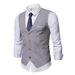 Men's Clothing New Men's Suit Vest Youth Fashion Business Casual Men's Slim Korean Vest Vest_voghion.com