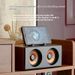 Supporto per telefono con altoparlante wireless portatile mini per computer desktop Bluetooth in legno vintage_voghion.com