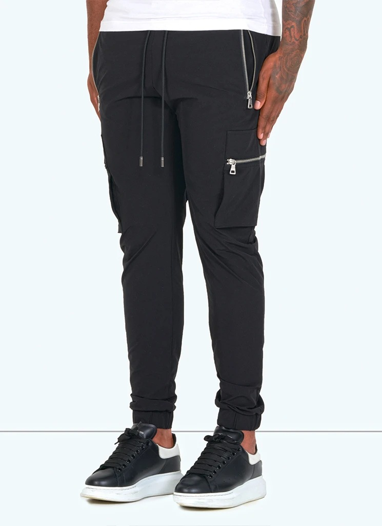 Slimfit basket löpträningsbyxor för män för män_voghion.com