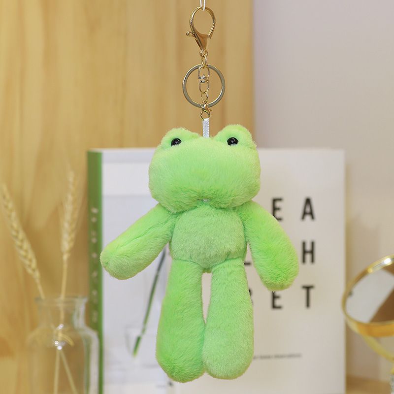 Bolsa colgante de rana de peluche de juguete panda gigante llavero colgante decoración muñeca máquina de agarre actividad pequeño regalo_voghion.com