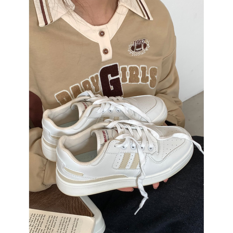 Atletiska skor för kvinnor Promenadskor Läderskor Sneakers Canvas Andningsbara, dämpade skor Skodon_voghion.com