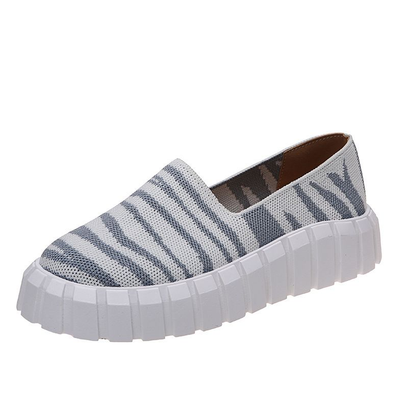 Europäesch an amerikanesch Moud Fraen grouss Faarf Kontrast Mesh breathable Single Schong flaach décke Sole Casual Schong_voghion.com
