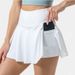 K Elegant Pleated Tennis Skirt High-waisted Sports Shorts_voghion.com