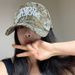 Retro Camouflage Baseball Cap Men's Spring And Summer Large Head Circumference Face Small Hat Women's Duckbill Cap Women's_voghion.com
