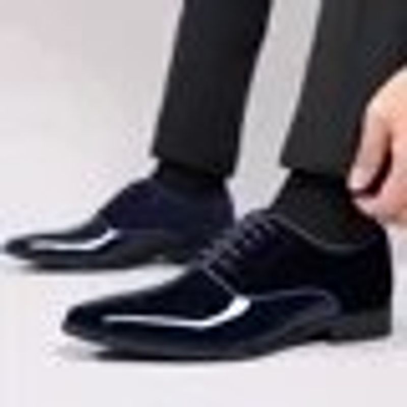 Omkostningsydelse Klassisk patentlæder Mænd Casual Business Snørebånd Formelle kontorarbejdssko til mænd Fest bryllup Oxfords L26_voghion.com