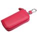 2024 New Genuine Cowhide Car Keycase for Men and Women Cowhide Keychain with Large Capacity Zipper Key Card Bag_voghion.com