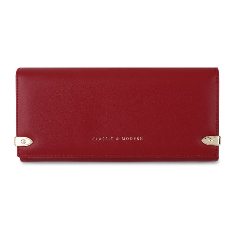 Nuovo portafoglio da donna in vera pelle di alta qualità, portatile, con più tasche porta carte_voghion.com