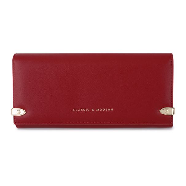 Nuovo portafoglio da donna in vera pelle di alta qualità, portatile, con più tasche porta carte_voghion.com