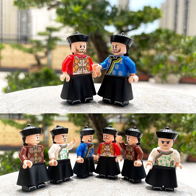 Dynasty Qing Miniature Soldier Figures Ancient Action Assembled Toys Characters Gift_voghion.com