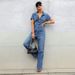 Frauen kleidung INS casual pendeln slim fit overall jeans_voghion.com