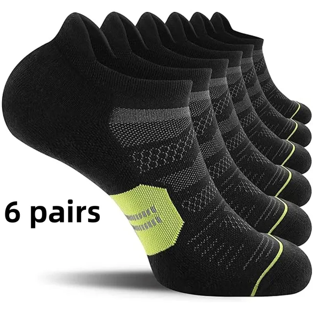 6 parov zračne nedrseče nevidne nogavice za moške in ženske, tekaške nogavice do gležnjev, nogavice za prosti čas_voghion.com