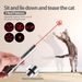 Jouet interactif pour chat avec pointeur laser à LED rouge, longue portée, 3 modes de projection, pour interagir avec les chatons, rechargeable par USB_voghion.com
